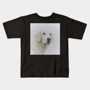 Portrait of an old beautiful lovable lady Kids T-Shirt